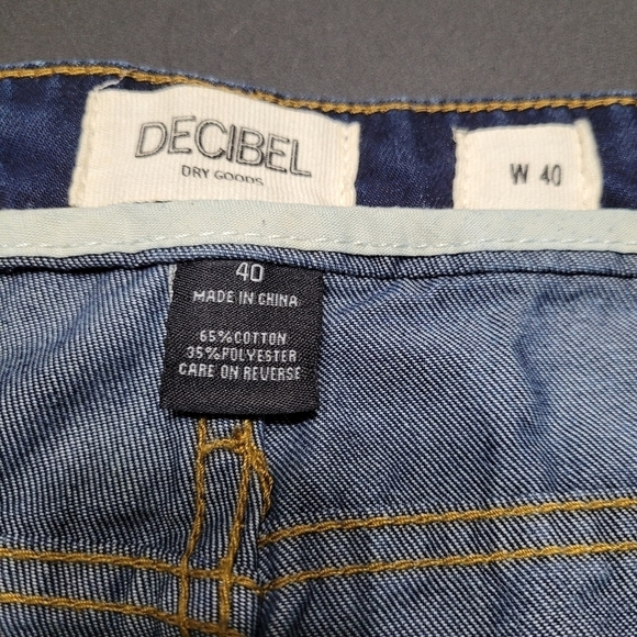 Decibel Dark Blue Acid Wash Jogger Jeans - Picture 5 of 9